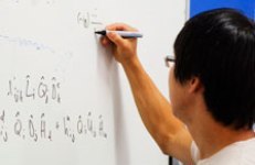 Researcher writing
